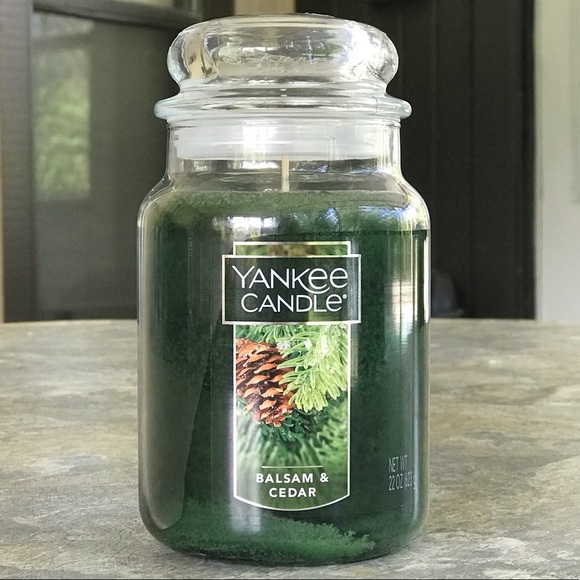 Yankee Candle Balsam & Cedar Lg 22 oz., New